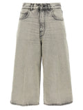 Haikure White Cotton Bermuda Shorts