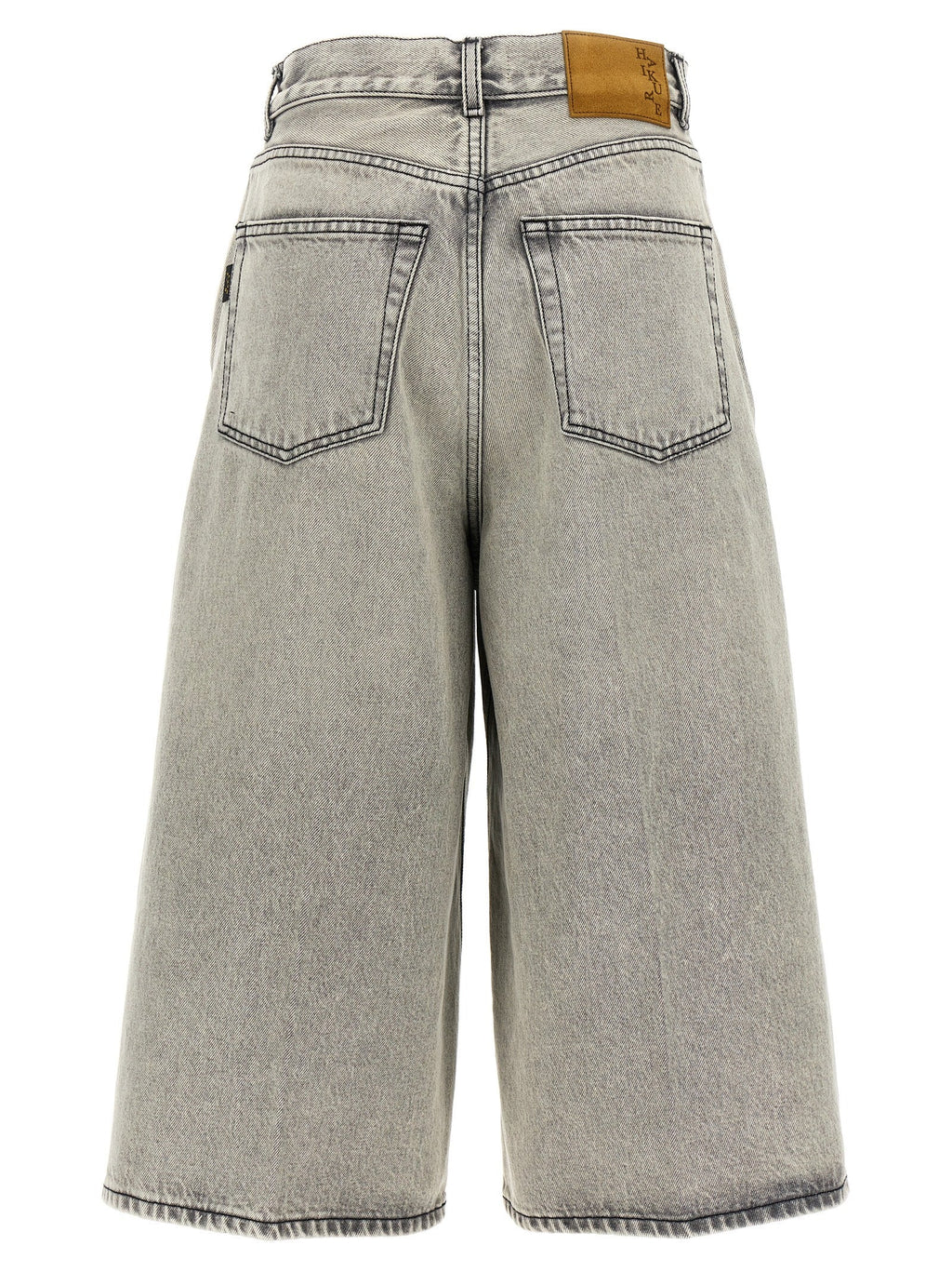 Haikure White Cotton Bermuda Shorts