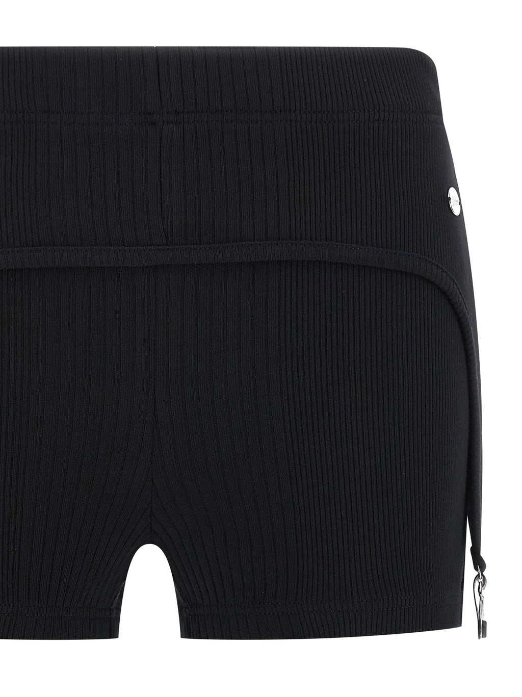 Jean Paul Gaultier Black Cotton Bermuda Shorts