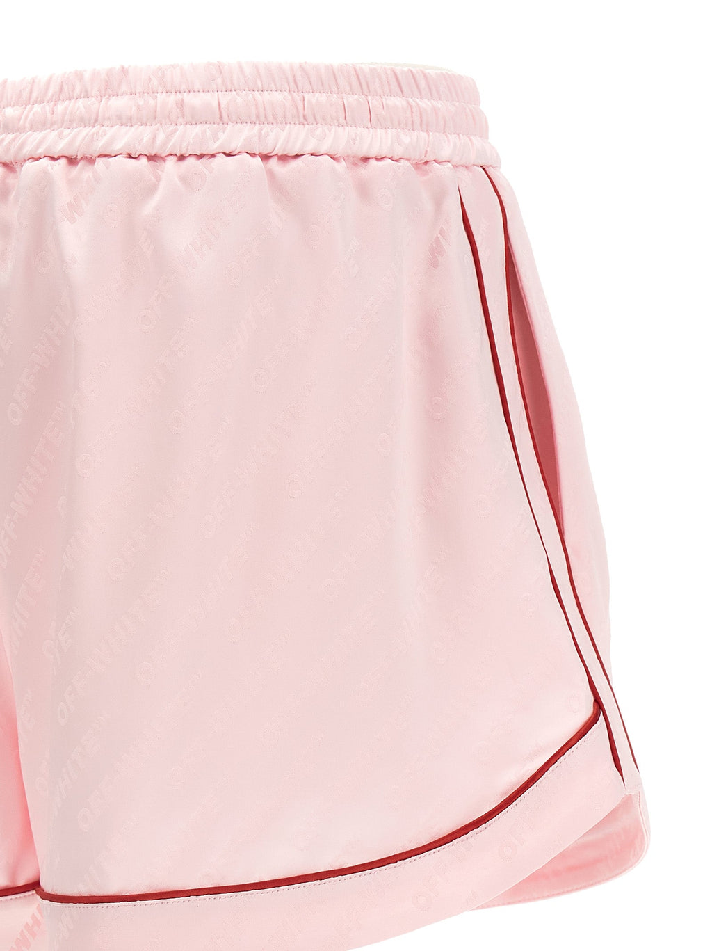 Off-White Multicolor Viscose Bermuda Shorts