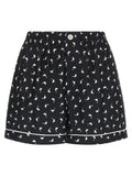 Moschino Bicolor Silk Bermuda Shorts