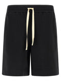Jil Sander Black Cotton Bermuda Shorts