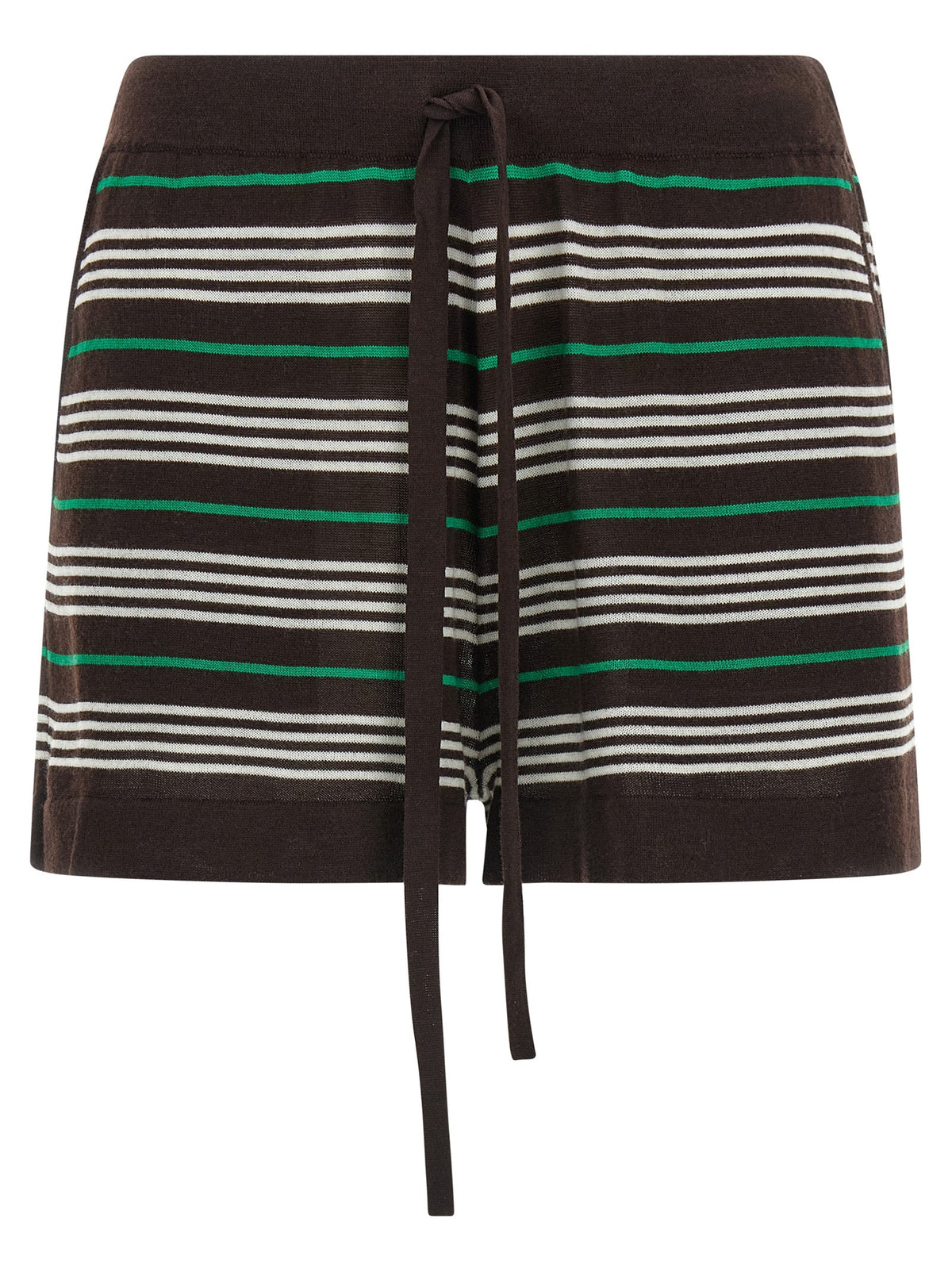 P.A.R.O.S.H. Brown Wool Bermuda Shorts