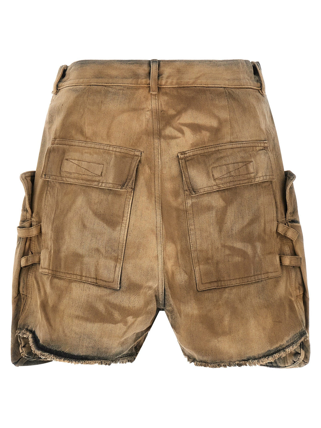 DRKSHDW Beige Cotton Bermuda Shorts