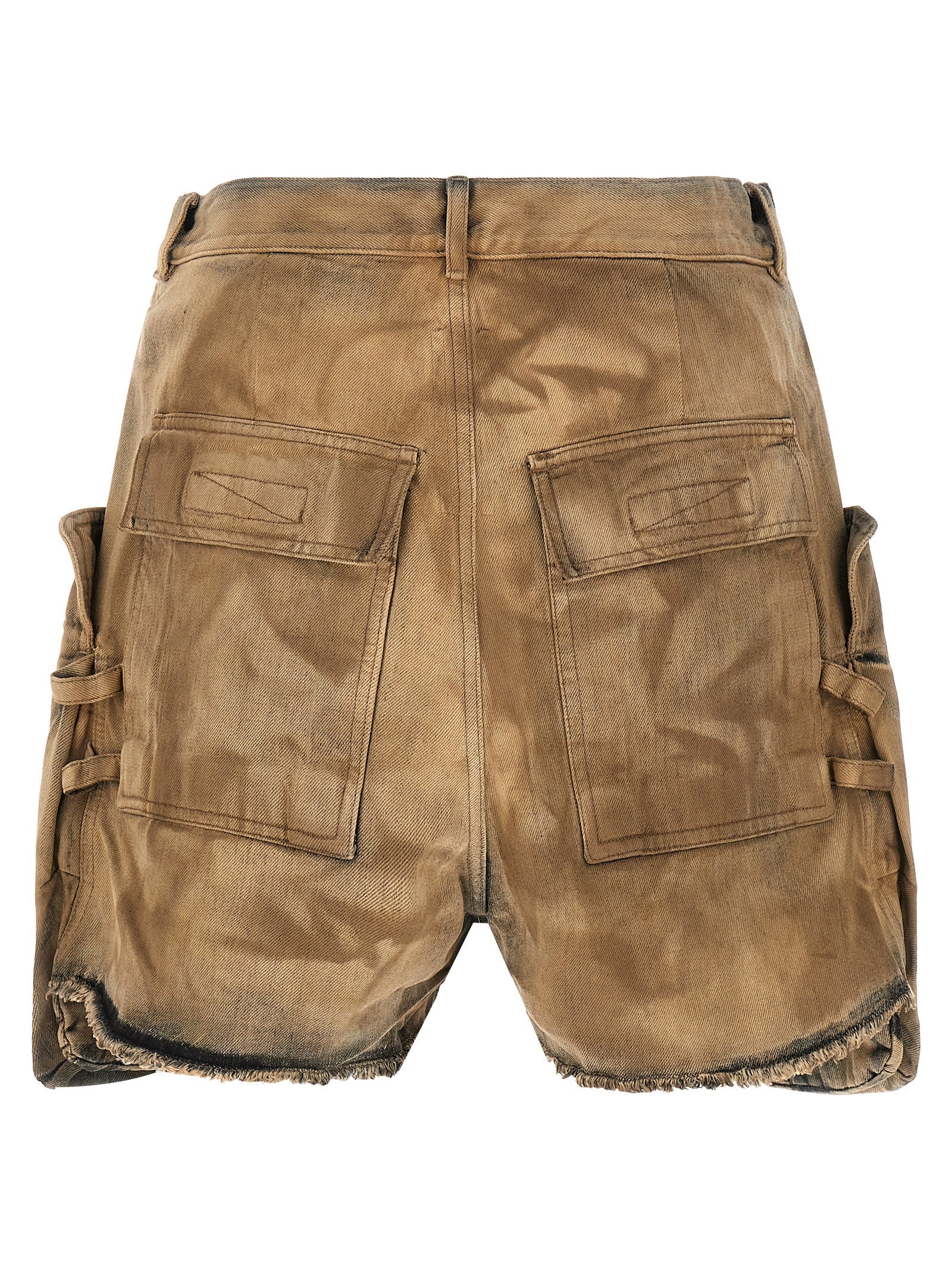 DRKSHDW Beige Cotton Bermuda Shorts