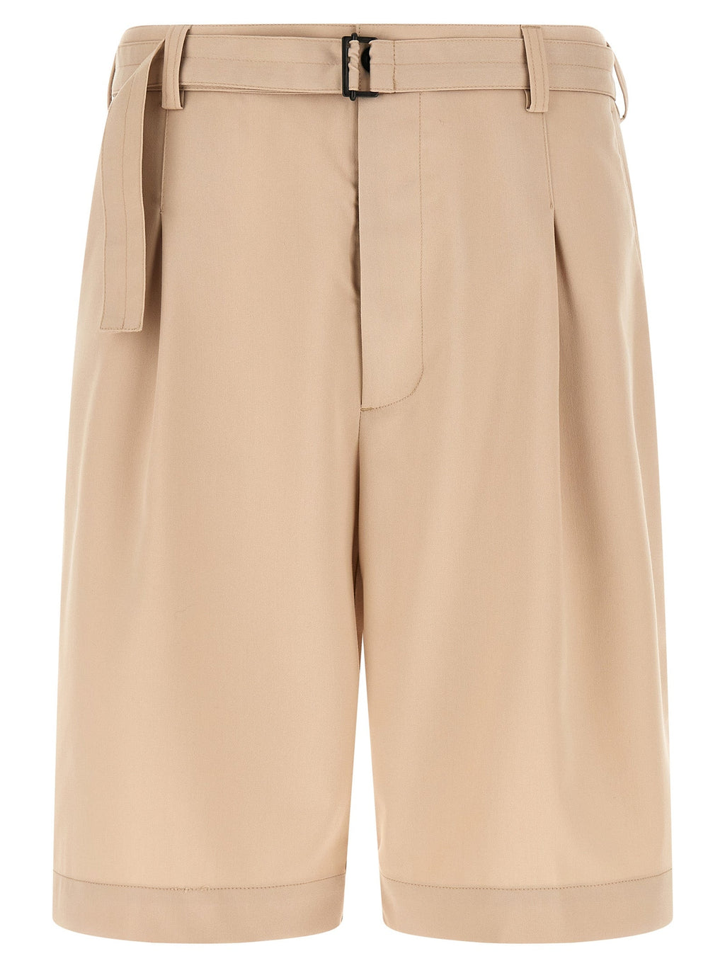 CELLAR DOOR Beige Polyester Bermuda Shorts