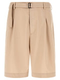 CELLAR DOOR Beige Polyester Bermuda Shorts