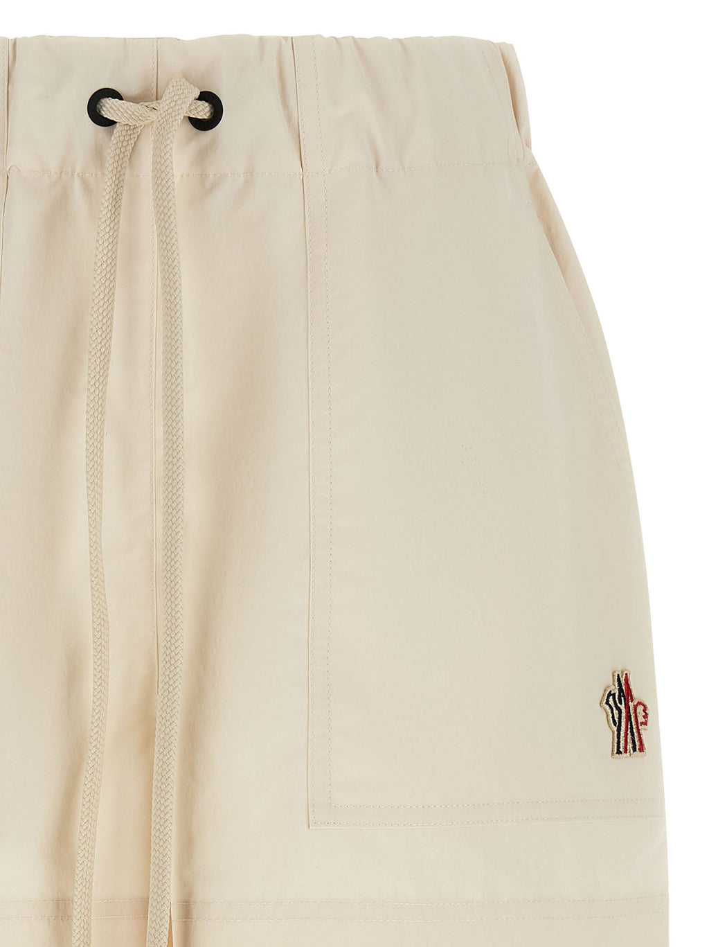 Moncler Grenoble White Polyester Bermuda Shorts
