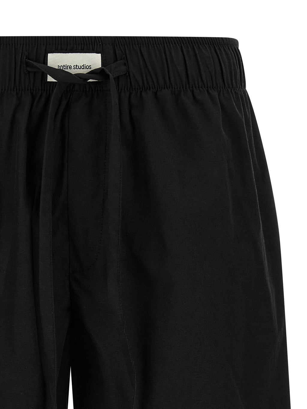 Entire Studios Black Cotton Bermuda Shorts