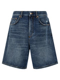 Department 5 Blue Cotton Bermuda Shorts