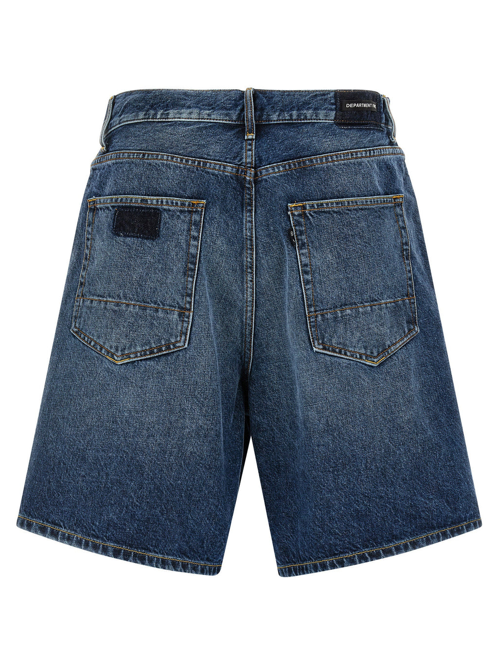 Department 5 Blue Cotton Bermuda Shorts
