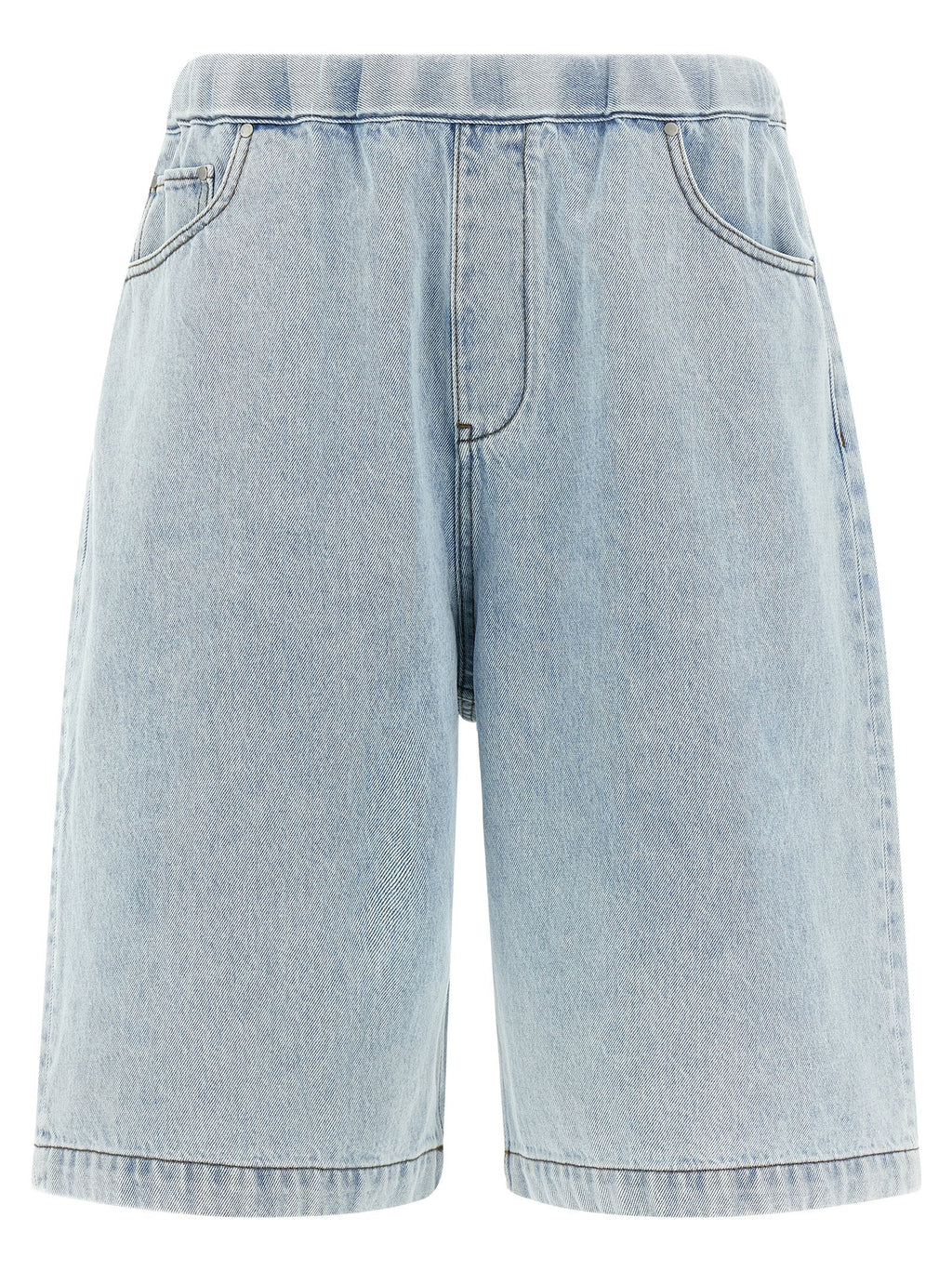 Entire Studios Blue Cotton Bermuda Shorts