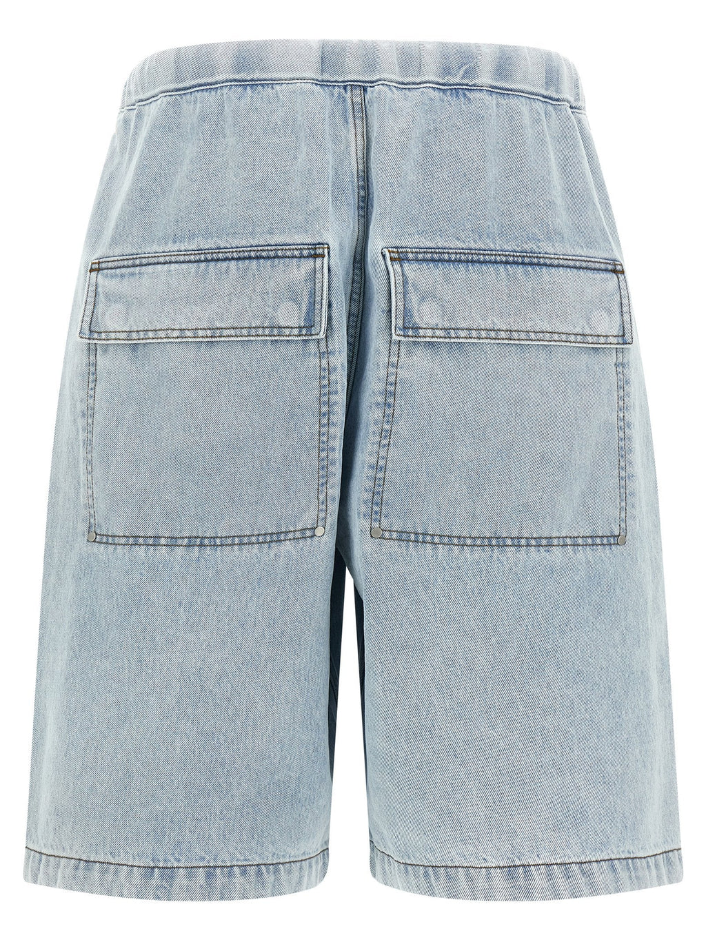 Entire Studios Blue Cotton Bermuda Shorts