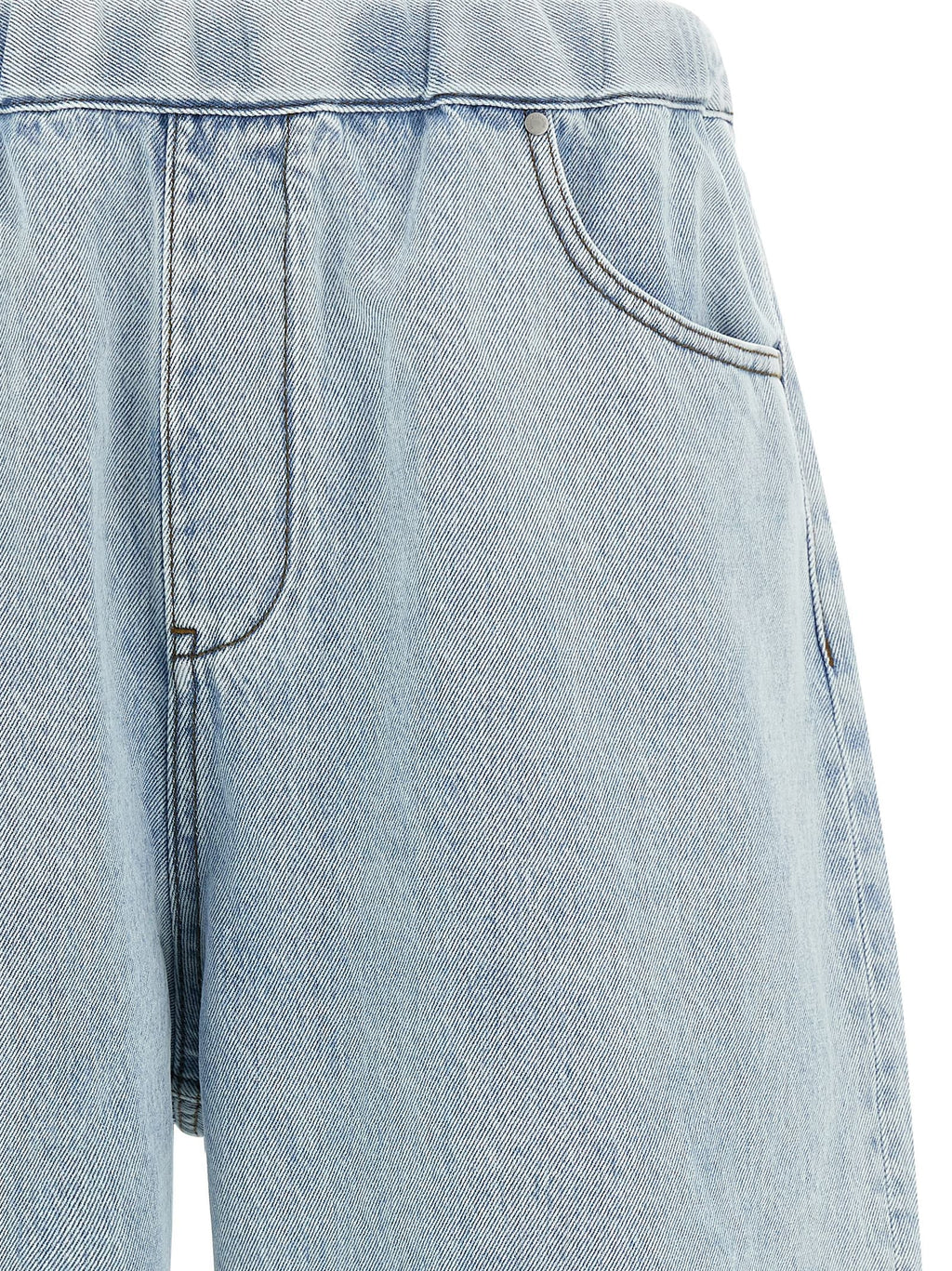 Entire Studios Blue Cotton Bermuda Shorts