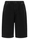 Entire Studios Black Cotton Bermuda Shorts