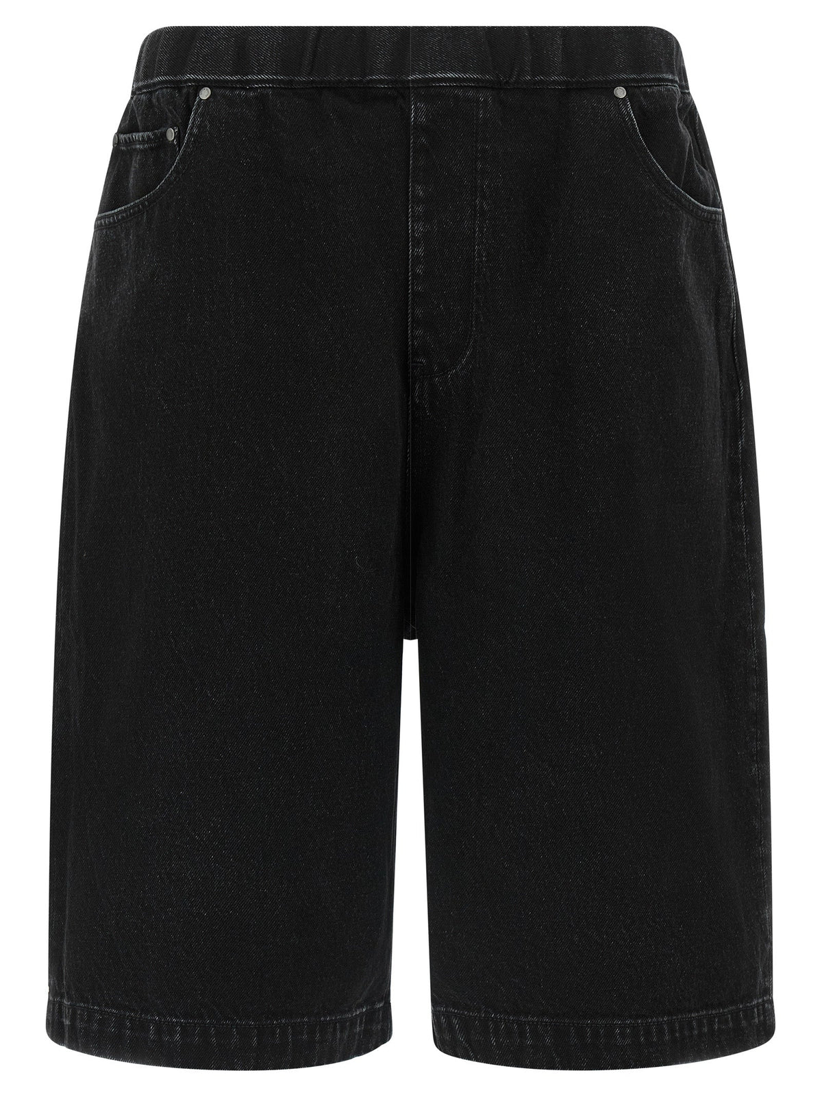 Entire Studios Black Cotton Bermuda Shorts