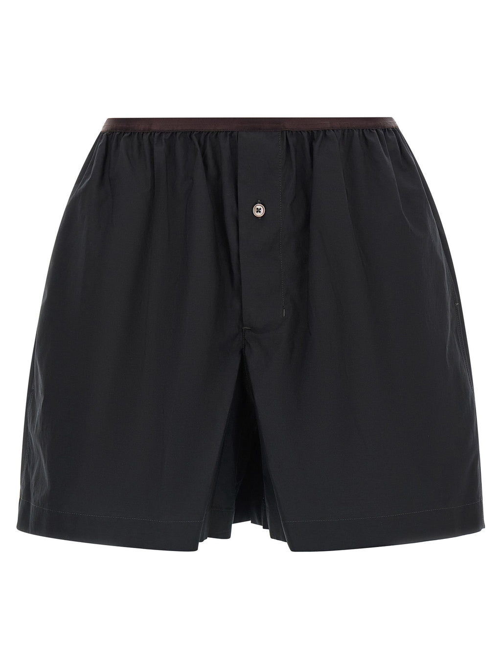 Lemaire Gray Cotton Bermuda Shorts