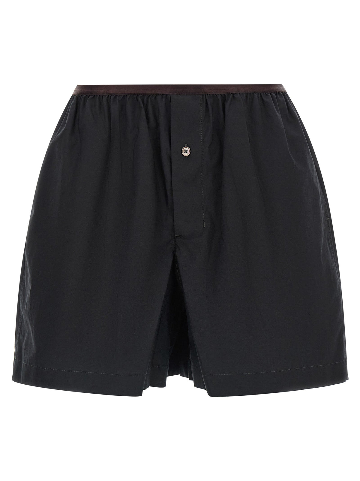 Lemaire Gray Cotton Bermuda Shorts