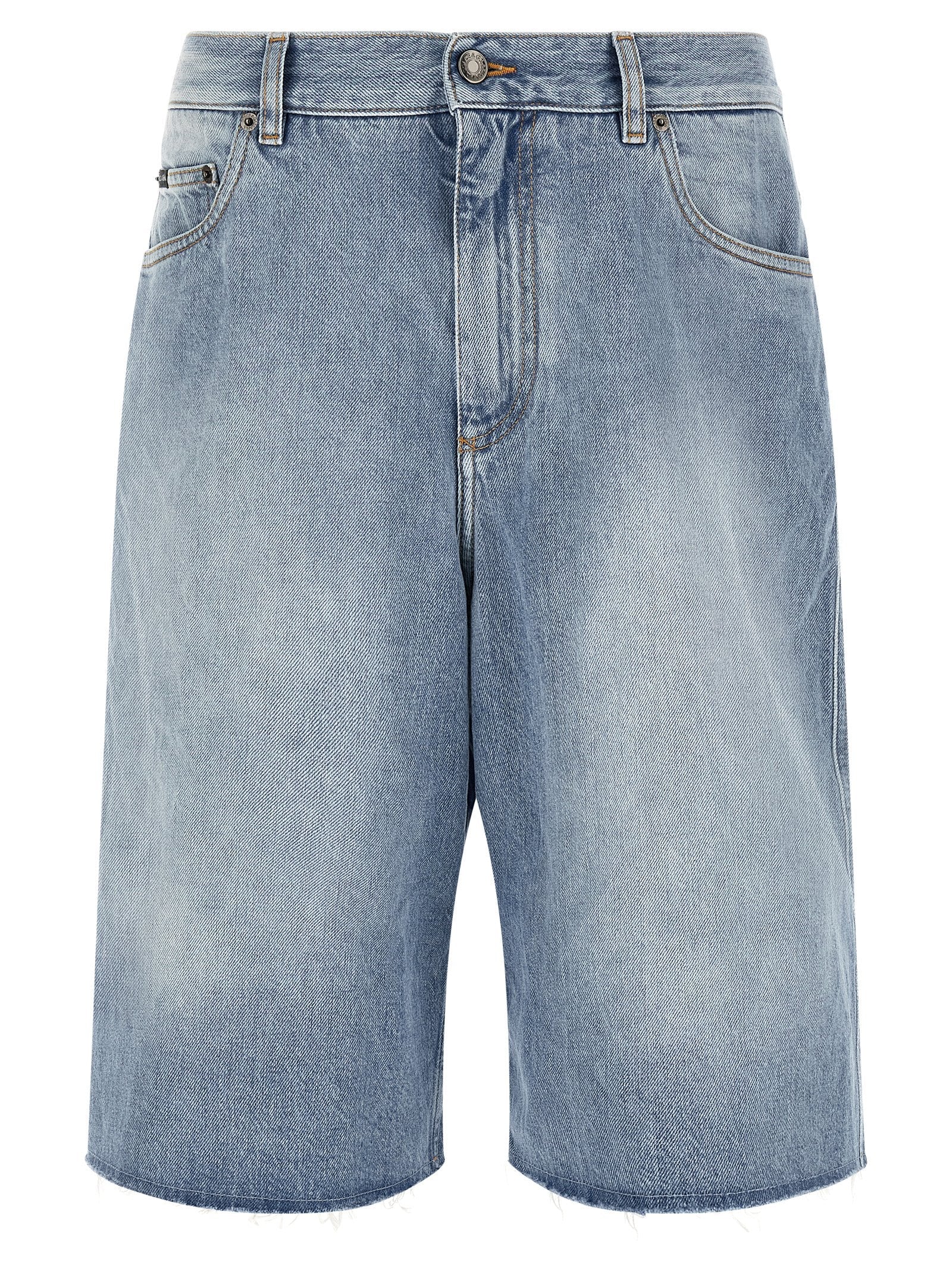 Dolce & Gabbana Blue Cotton Bermuda Shorts