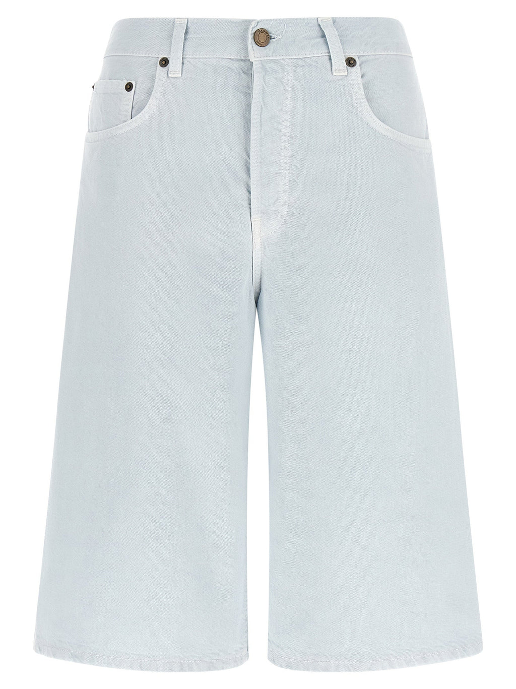 Haikure Blue Cotton Bermuda Shorts