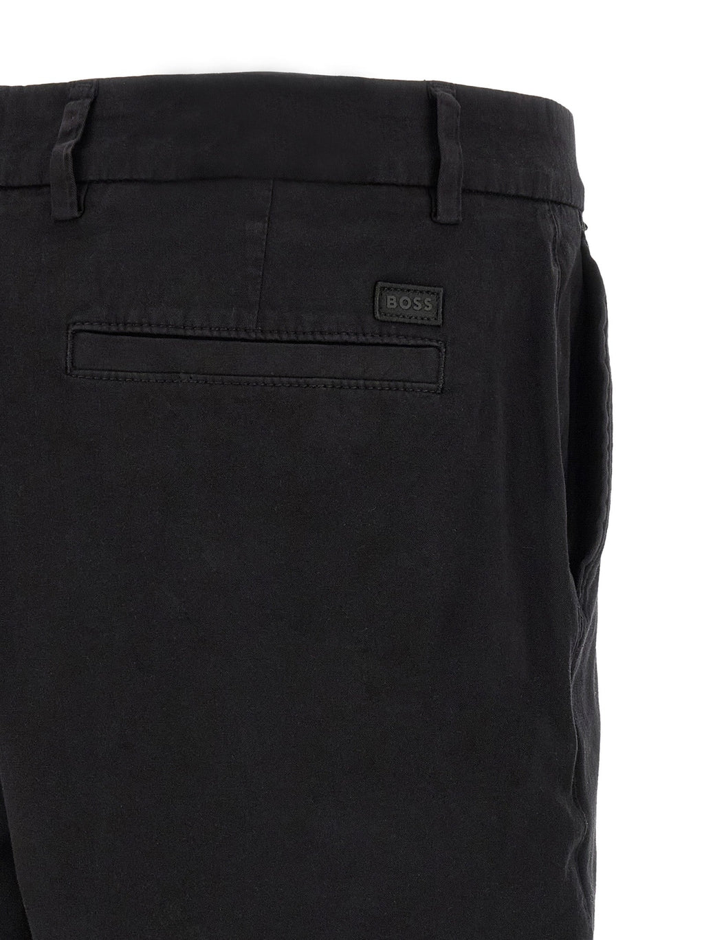 Hugo Boss Black Cotton Bermuda Shorts