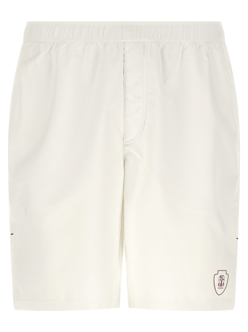 Brunello Cucinelli White Polyester Bermuda Shorts
