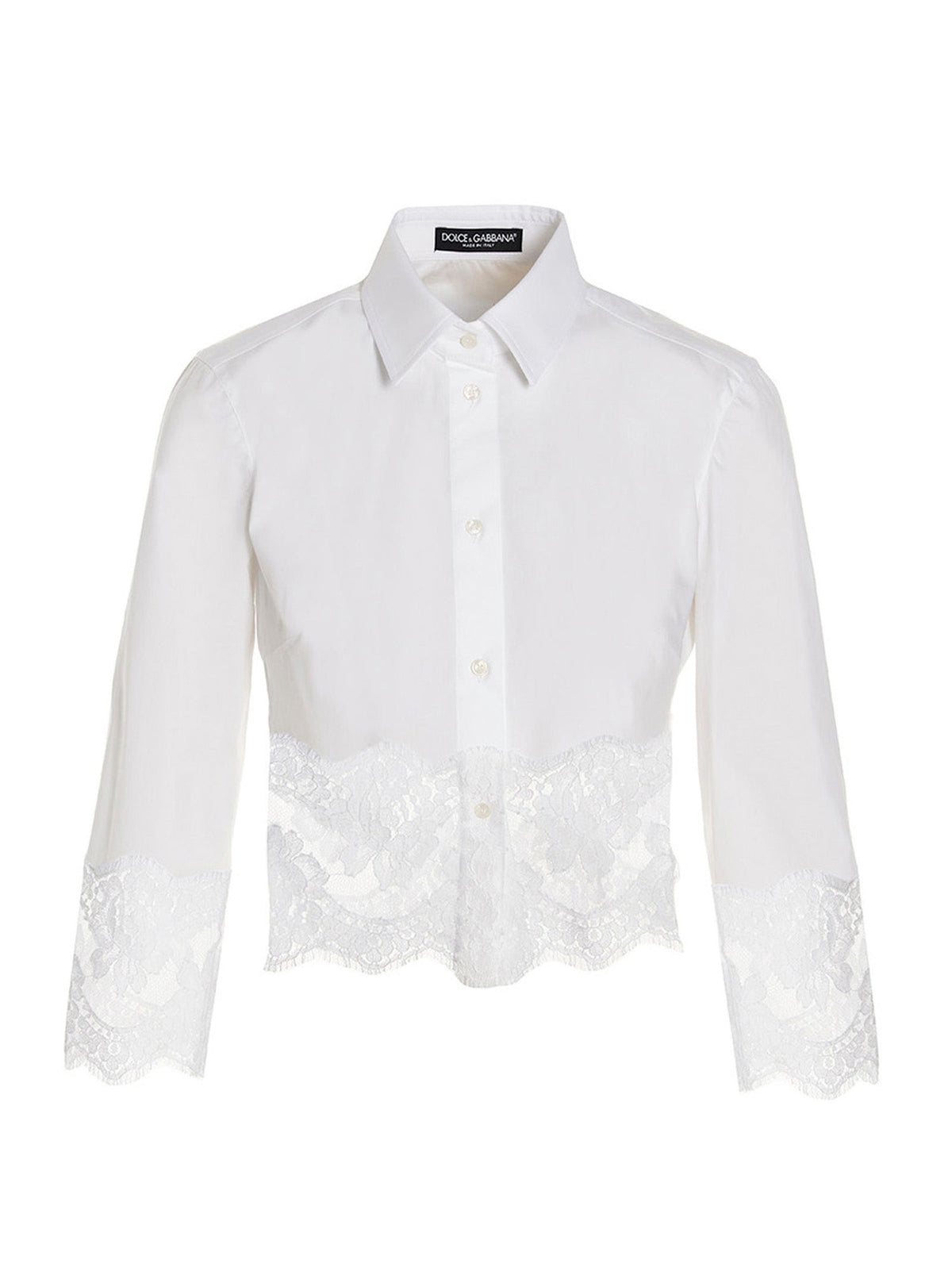 Dolce & Gabbana White Cotton Blouse