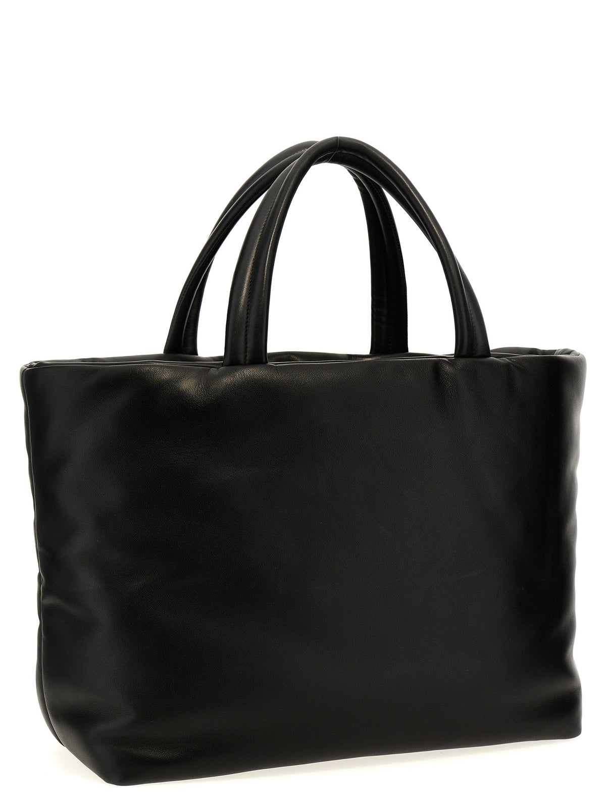 Saint Laurent Black Lamb Leather Tote Bag