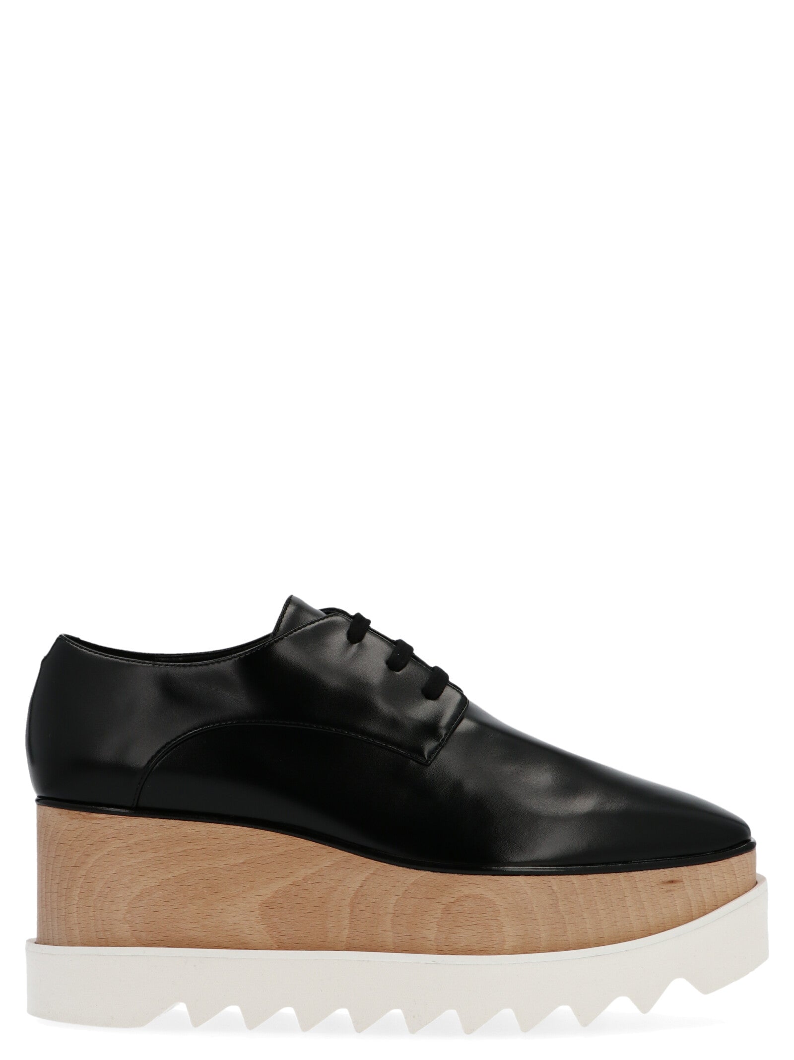 Stella McCartney Black Polyethylene Wedge Sandals