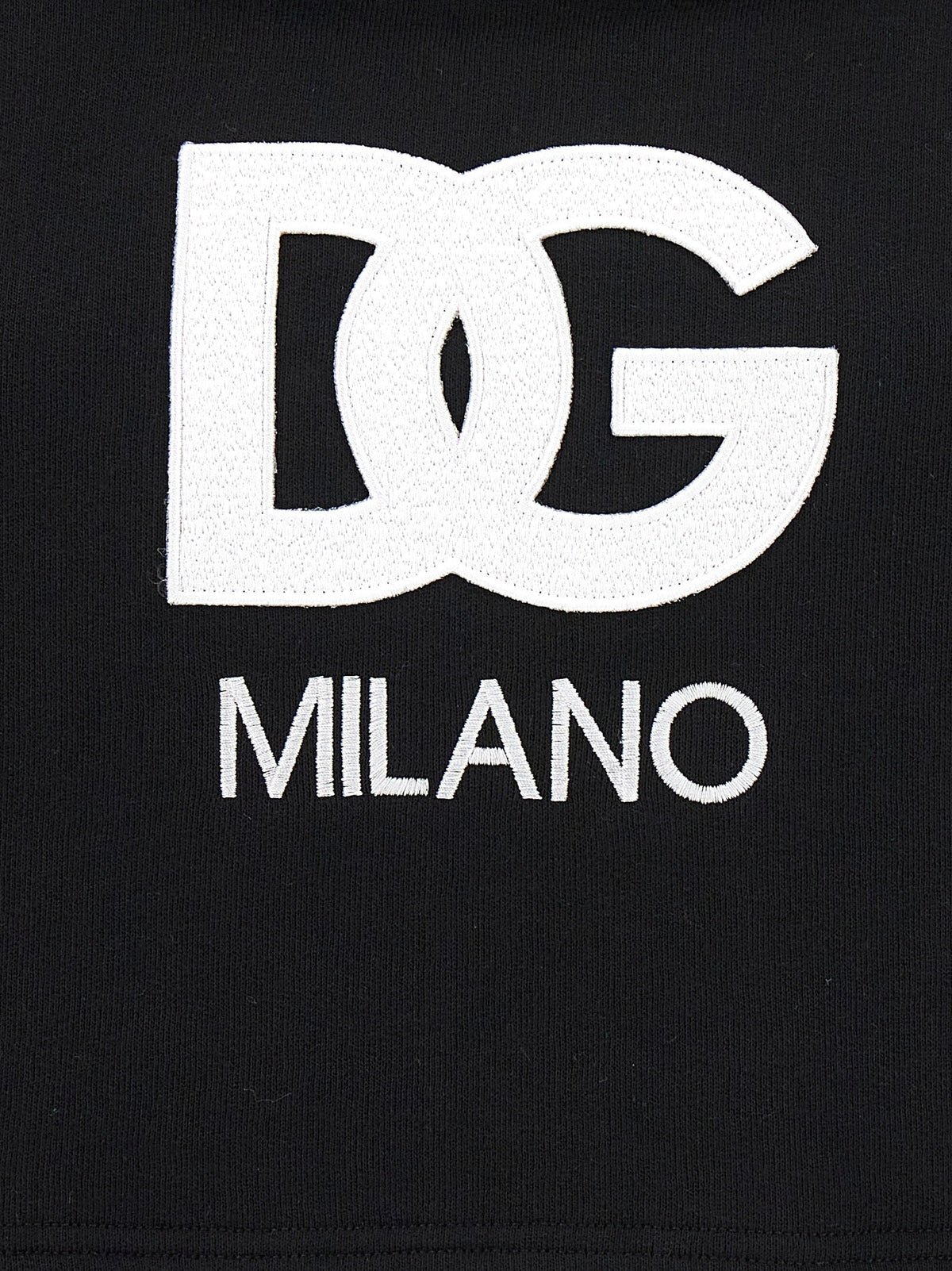 Dolce & Gabbana Black Cotton Hoodie