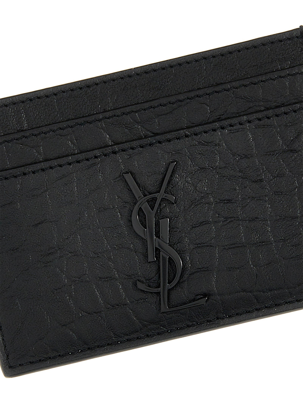 Saint Laurent Black Lambskin Cardholder