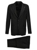 Tagliatore Black Virgin Wool Two-Piece Suit