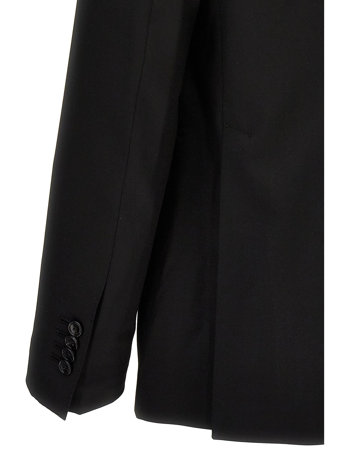 Tagliatore Black Virgin Wool Two-Piece Suit
