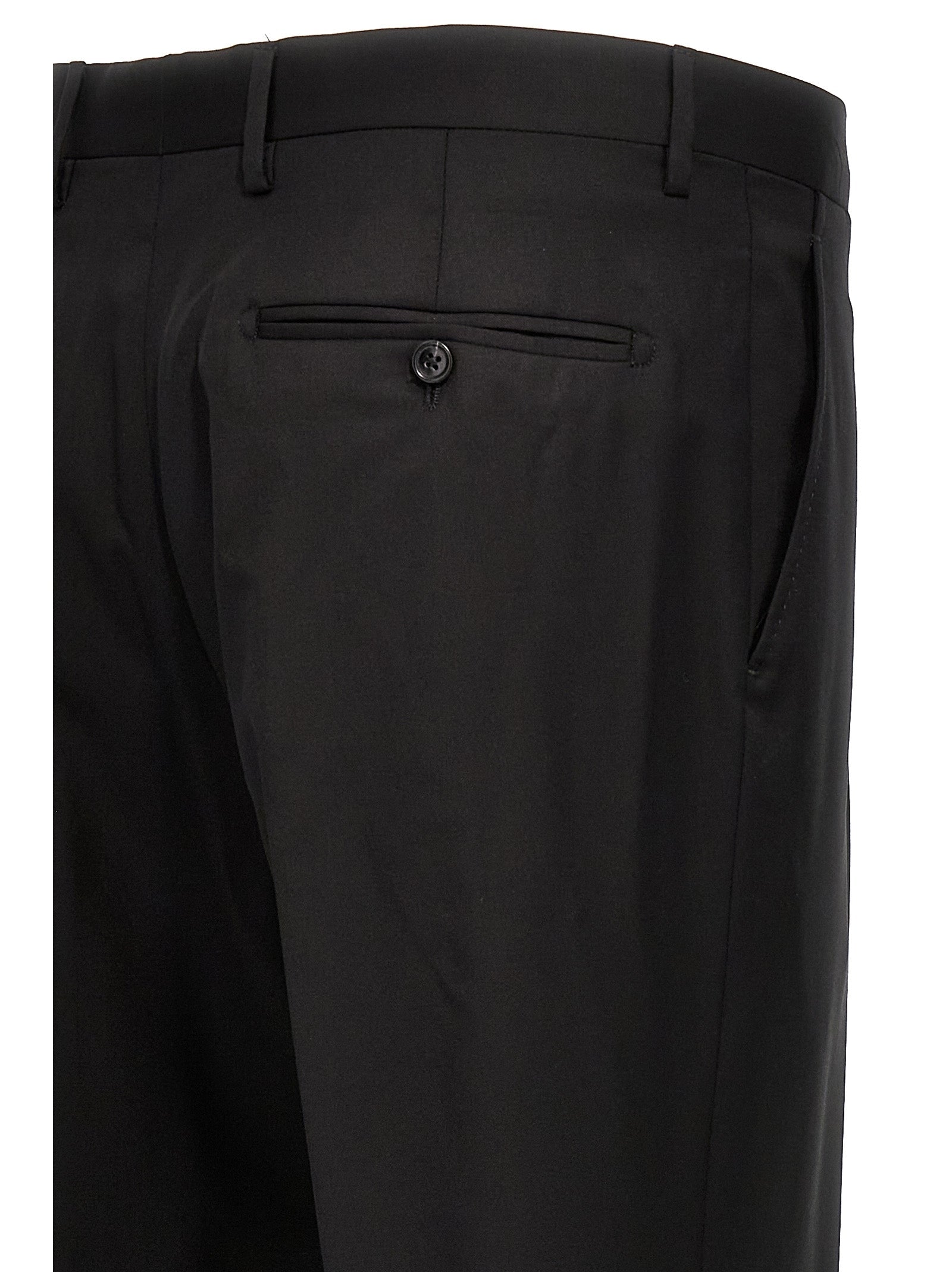 Tagliatore Black Virgin Wool Two-Piece Suit