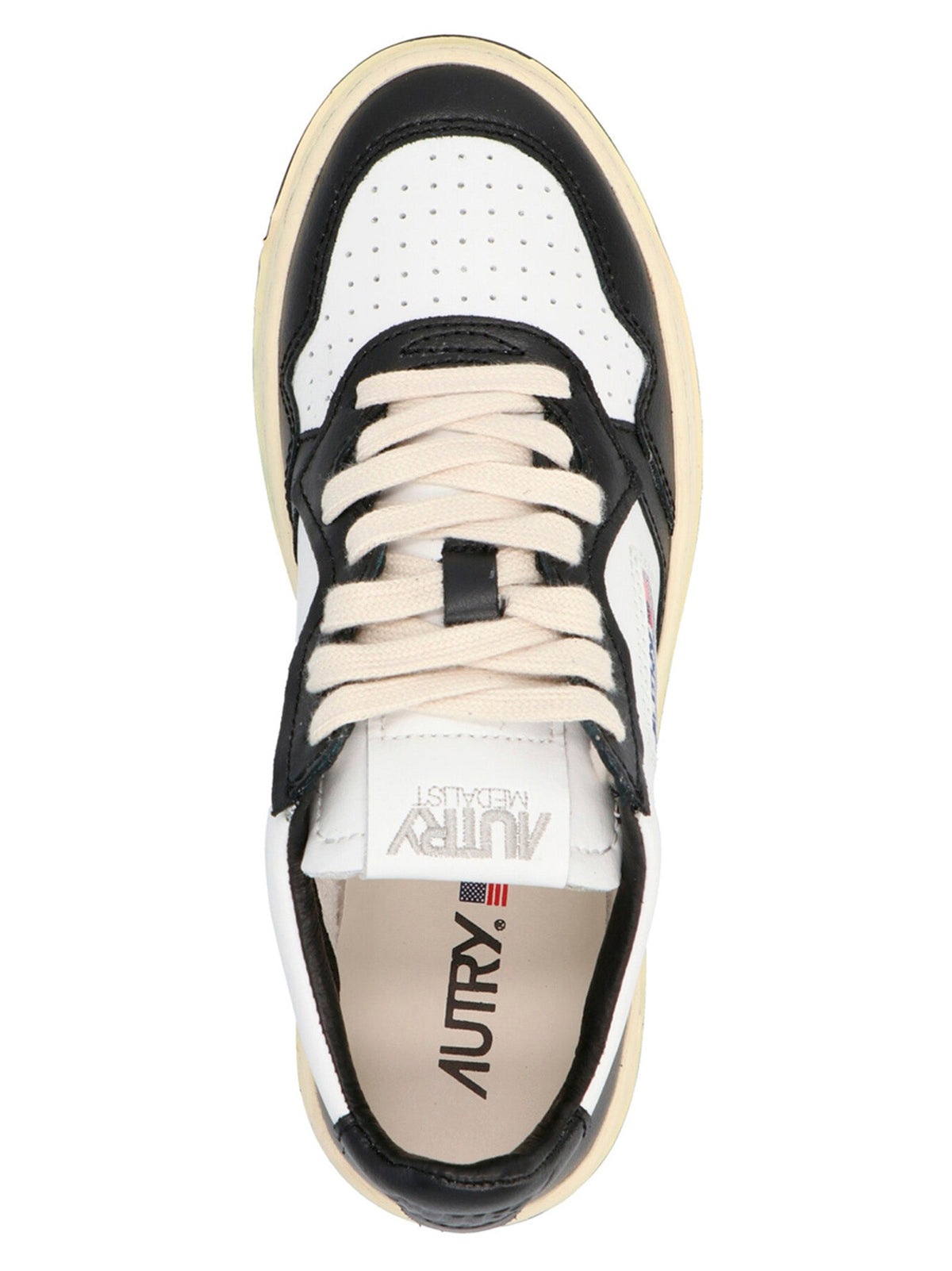 Autry Bicolor Cowhide Low Top Sneakers