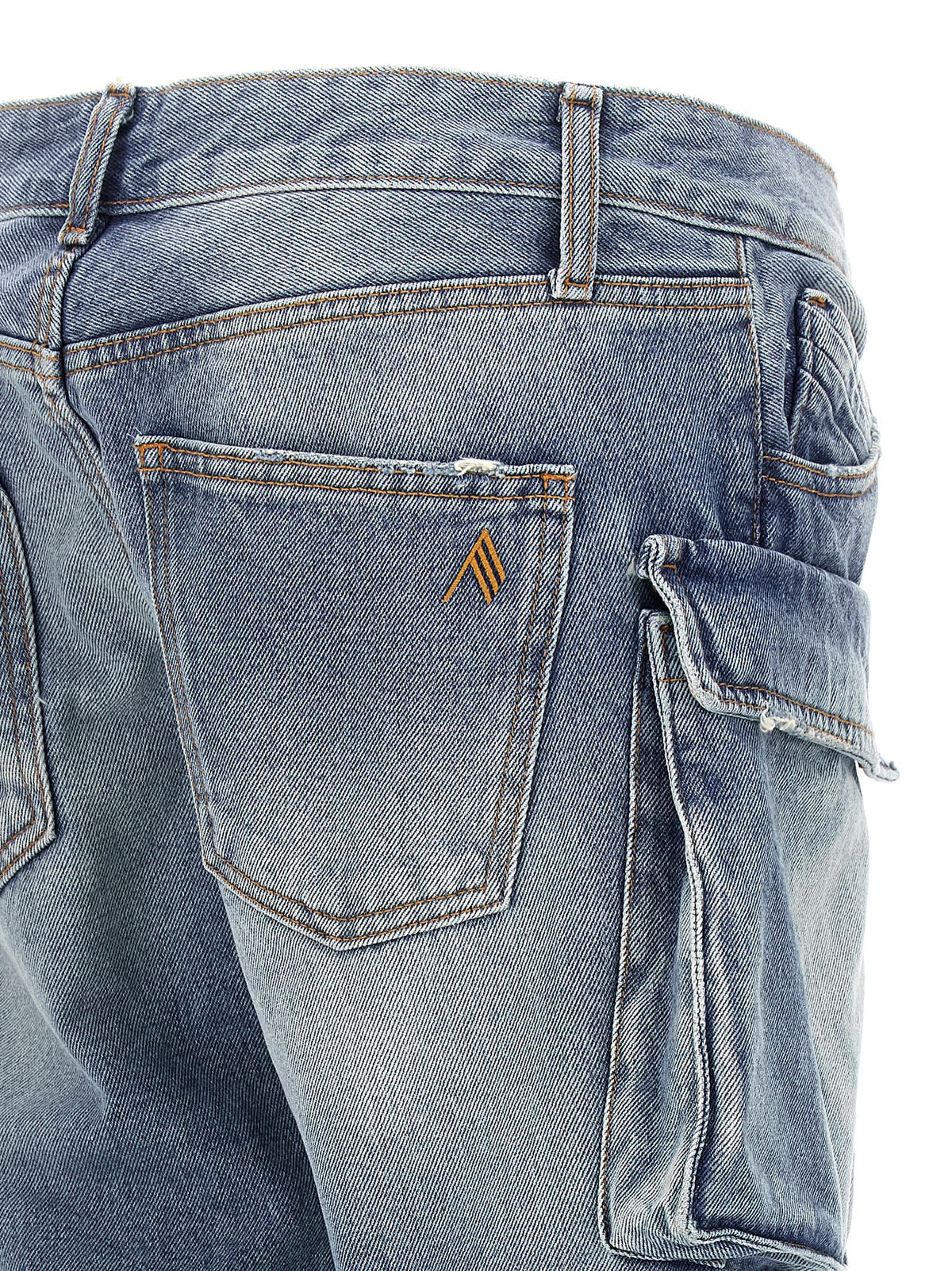 The Attico Blue Cotton Jeans Denim