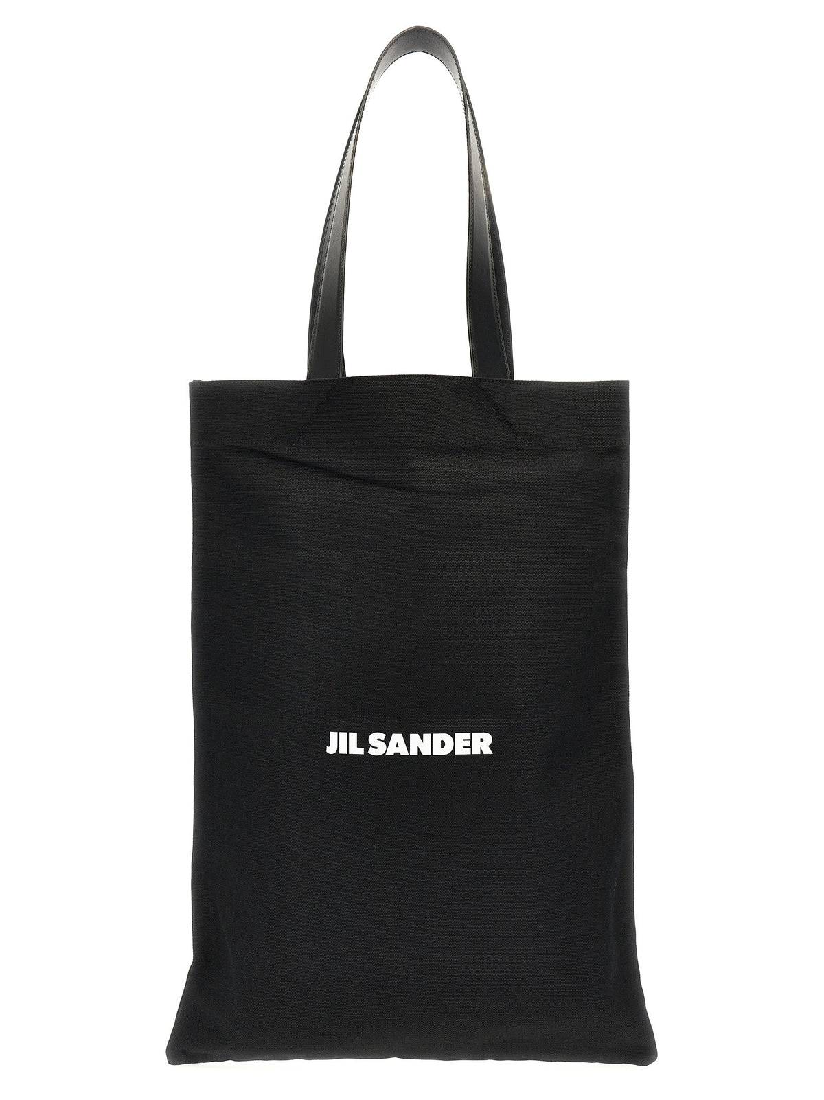 Jil Sander Black Cotton Tote Bag