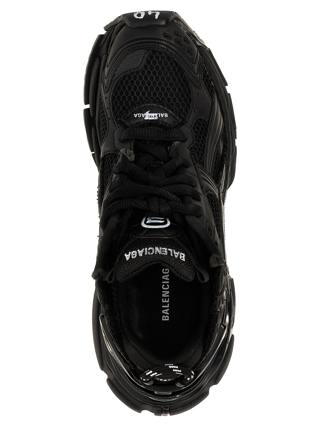 Balenciaga Black Polyester Athletic Sneakers