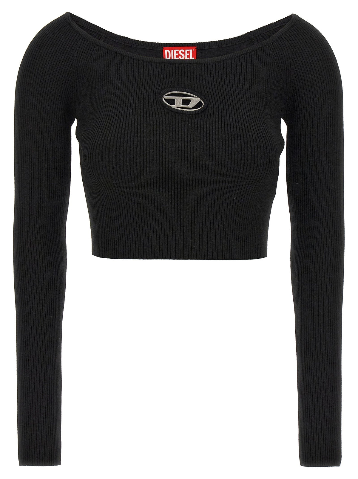 Diesel Black Viscose Cardigan