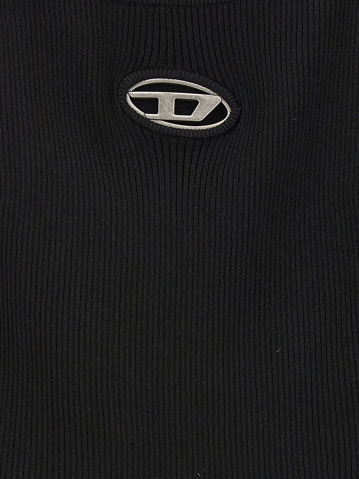 Diesel Black Viscose Cardigan