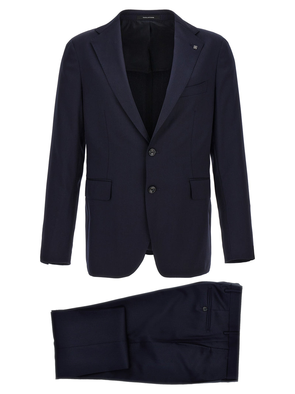 Tagliatore Blue Virgin Wool Two-Piece Suit