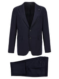 Tagliatore Blue Virgin Wool Two-Piece Suit