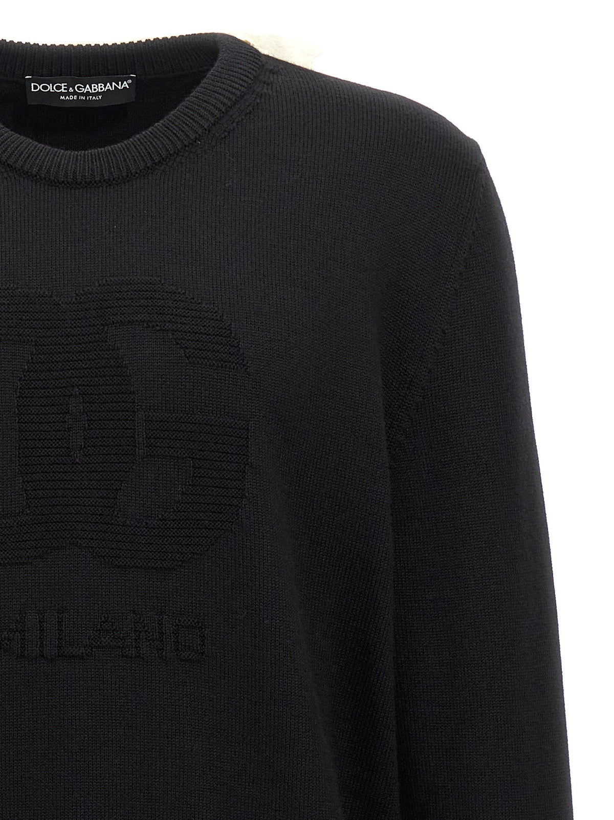 Dolce & Gabbana Black Virgin Wool Cardigan
