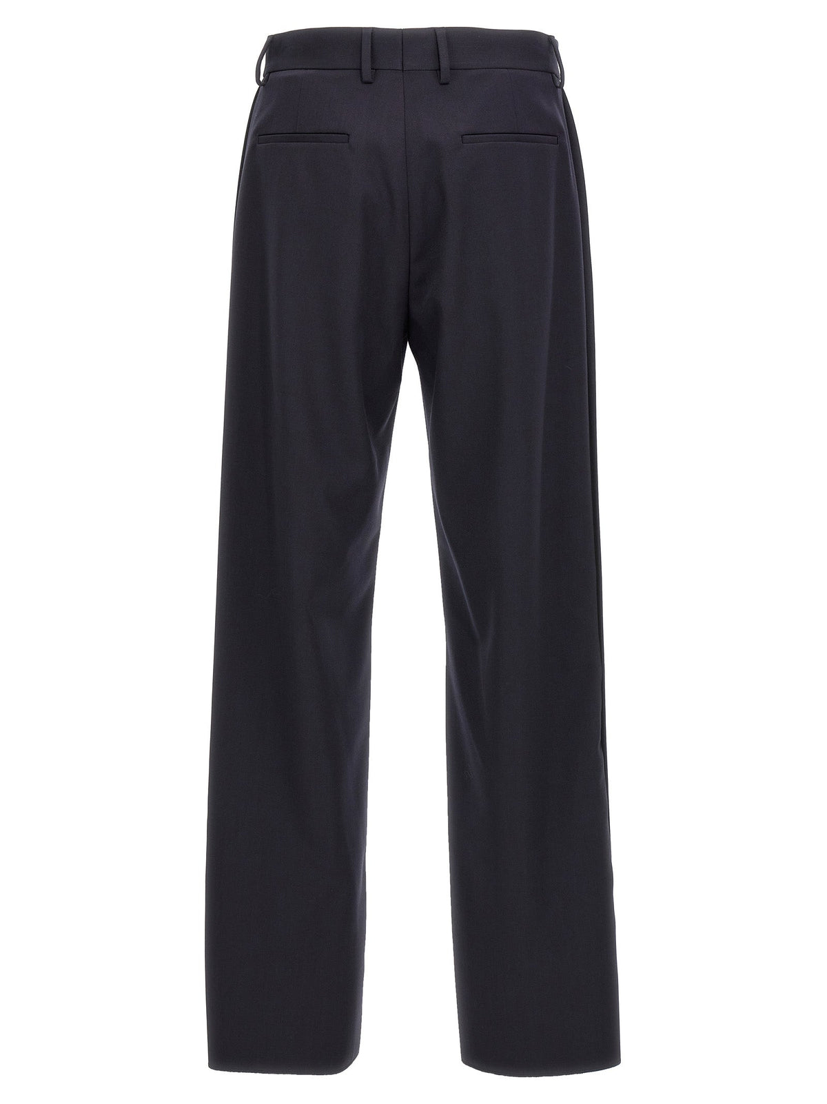 Fendi Blue Polyester Casual Pants