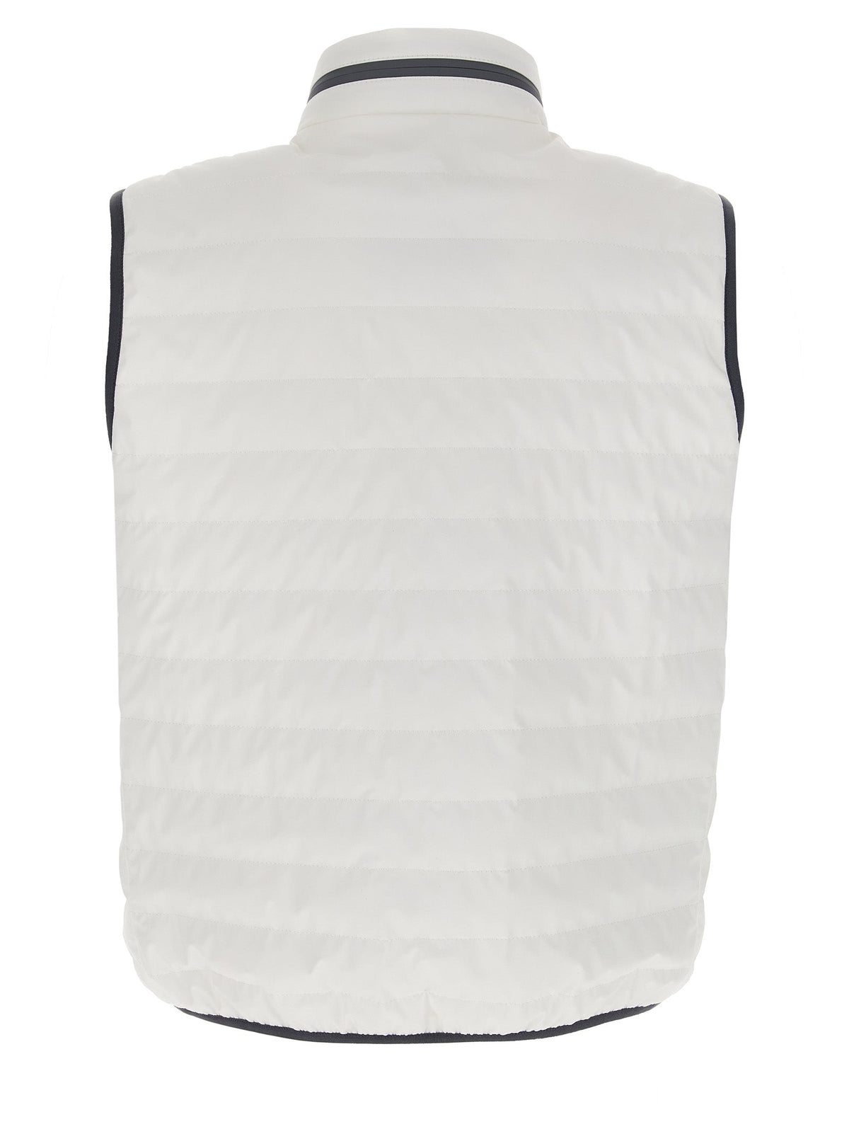 Brunello Cucinelli White Polyamide Sleeveless Jacket