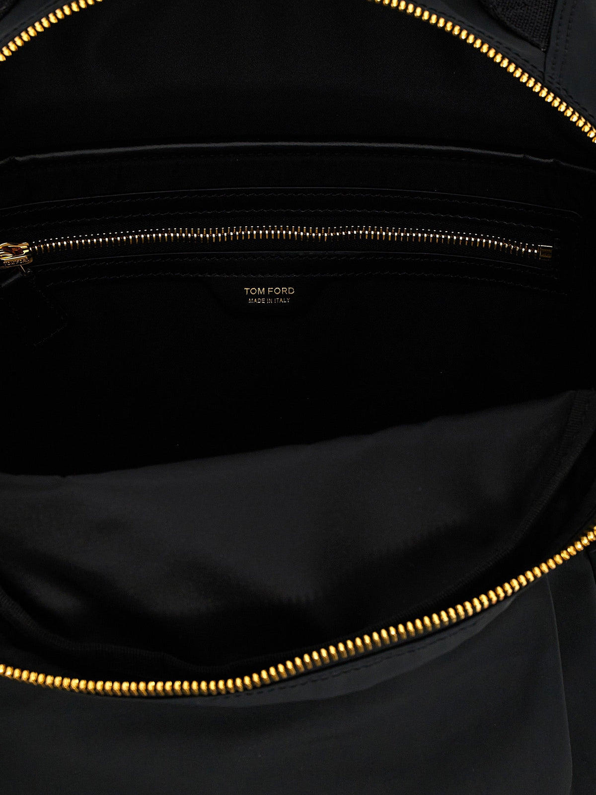 Tom Ford Black Polyester Backpack
