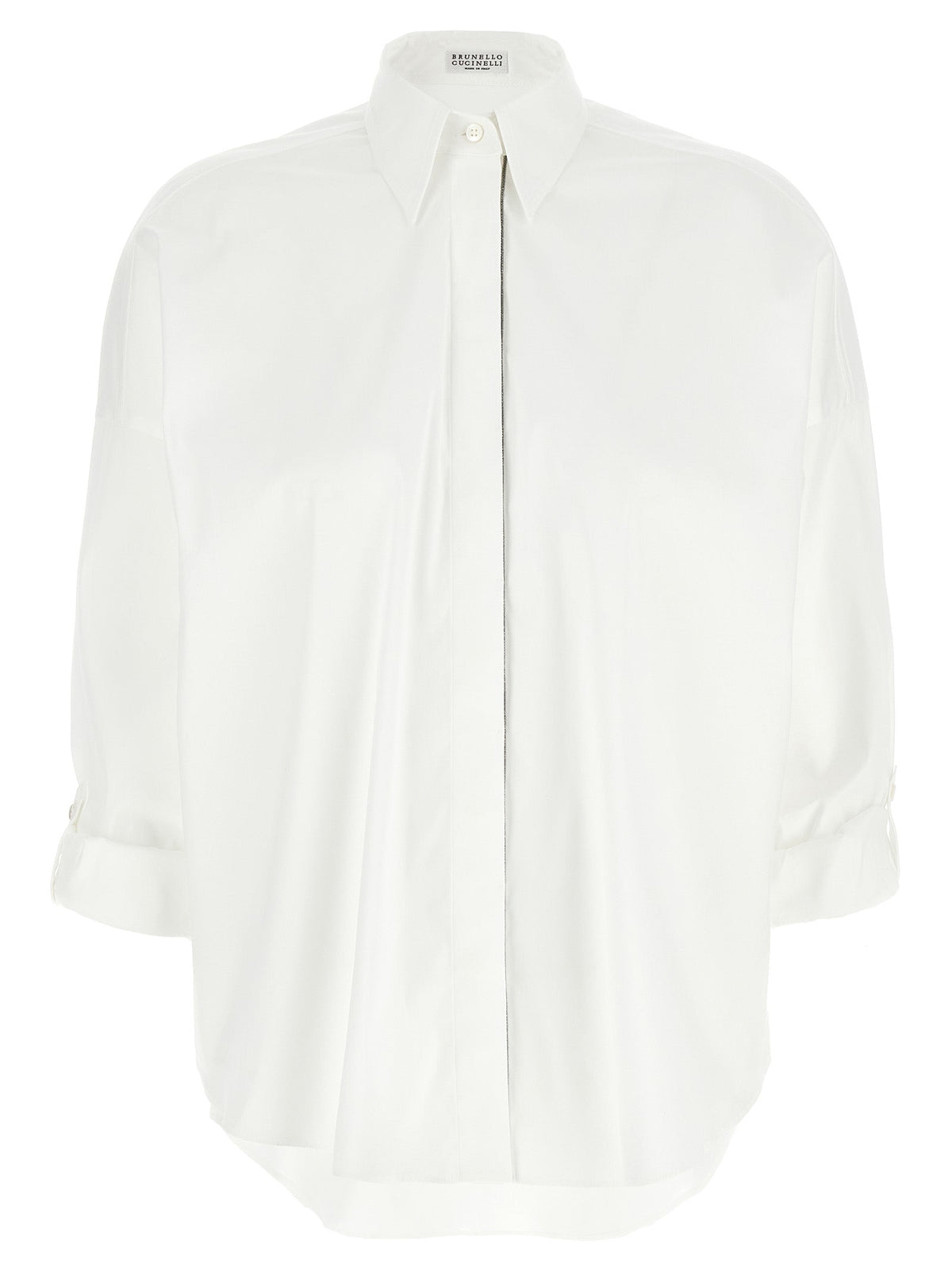 Brunello Cucinelli White Cotton Blouse