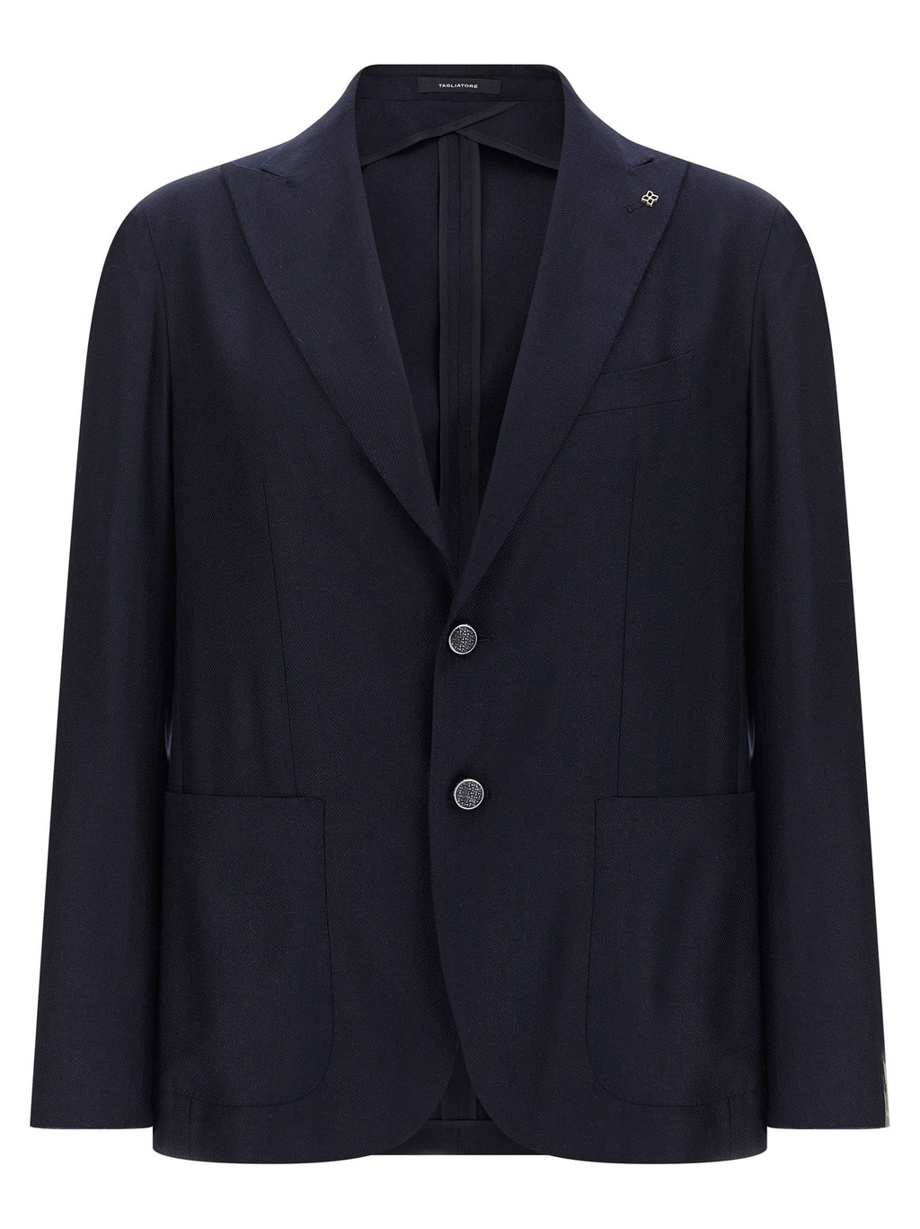 Tagliatore Blue Silk Blazer