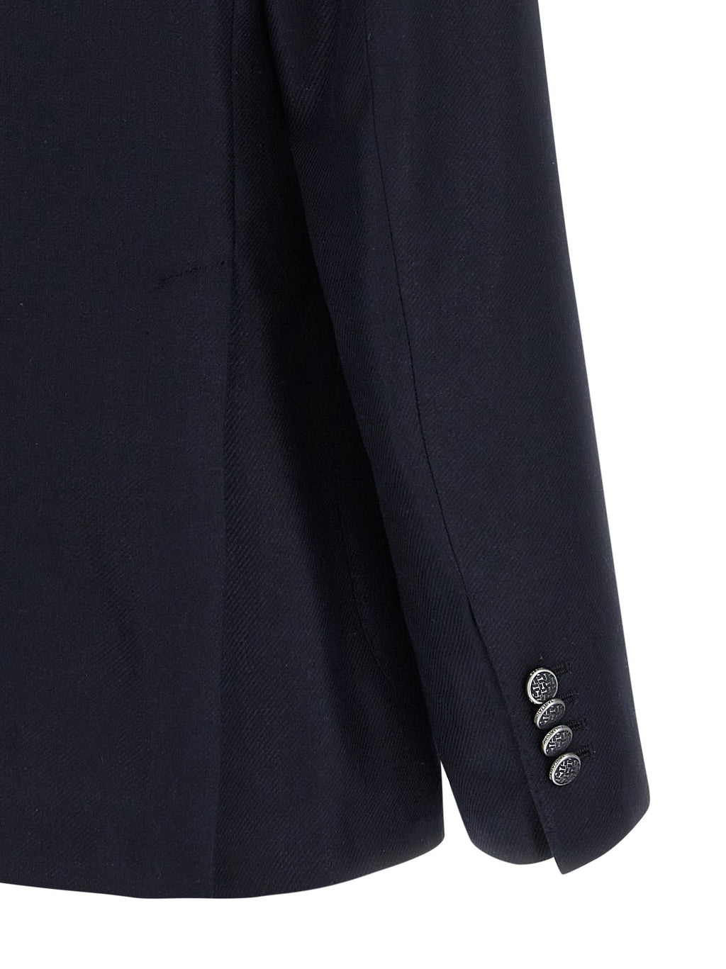 Tagliatore Blue Silk Blazer