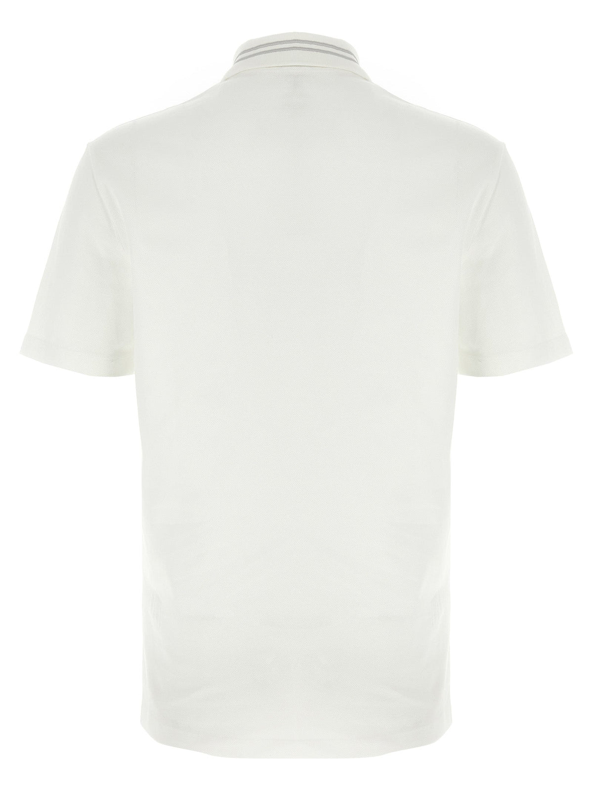 Versace White Cotton Polo Shirt